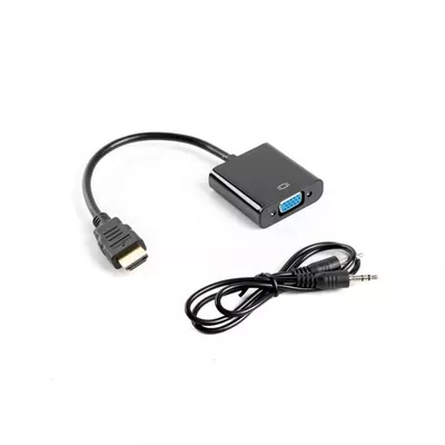 Lanberg Adapter HDMI-A (M) -&gt; VGA (F) + audio na kablu