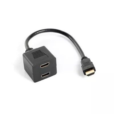 Lanberg Adapter HDMI-A (M) -&gt; HDMI-A (F) x2 splitter 20cm