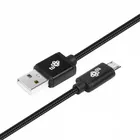 TB Kabel USB-Micro USB 1.5 m. czarny sznurek