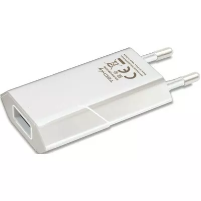 Techly Ładowarka sieciowa USB 5V 1A biała