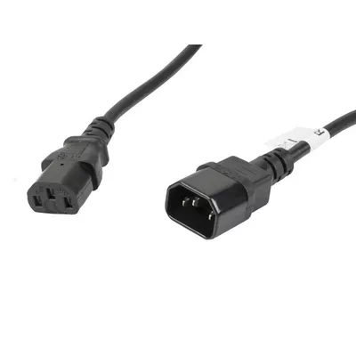 Lanberg Przedłużacz kabla zasilającego IEC 320 C13 - C14 VDE 5M czarny