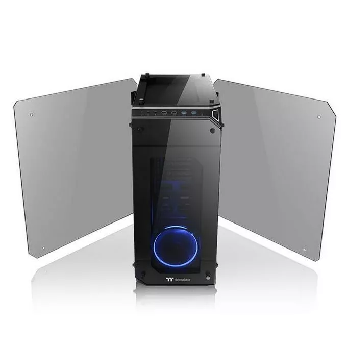 Thermaltake View 71 Riing Tempered Glass - Black
