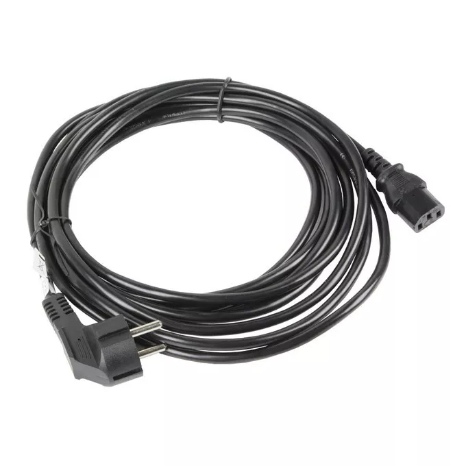 Lanberg Kabel zasilający CEE 7/7 - IEC 320 C13 VDE 5M czarny