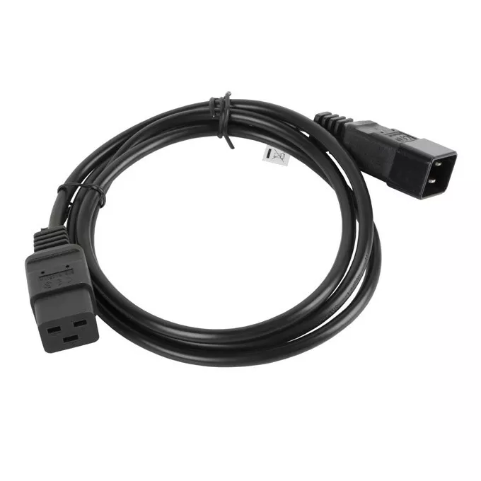 Lanberg Przedłużacz kabla zasilającego IEC 320 C19 - C20 VDE 1.8M VDE    czarny