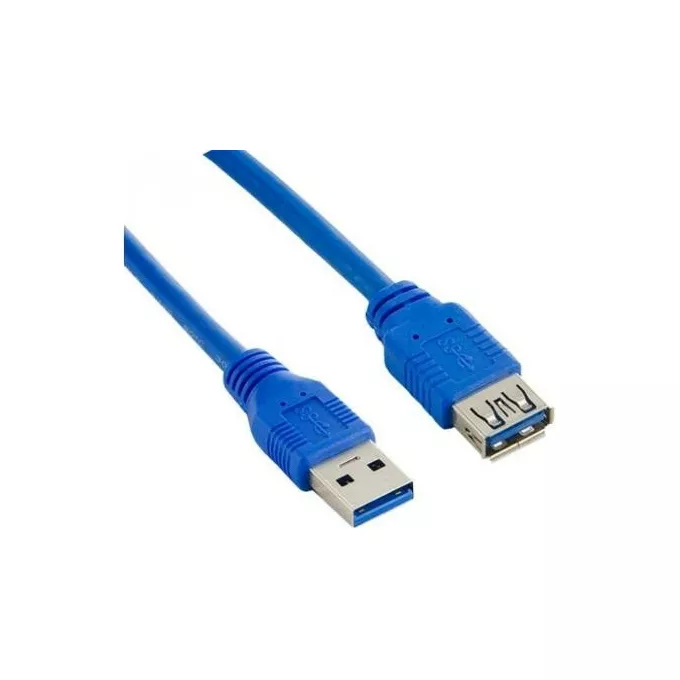 Lanberg Przedłużacz kabla USB 3.0 AM-AF niebieski 3M