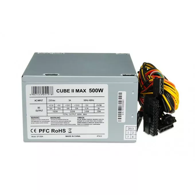 iBOX Zasilacz 500 W CUBE II 12 CM FAN