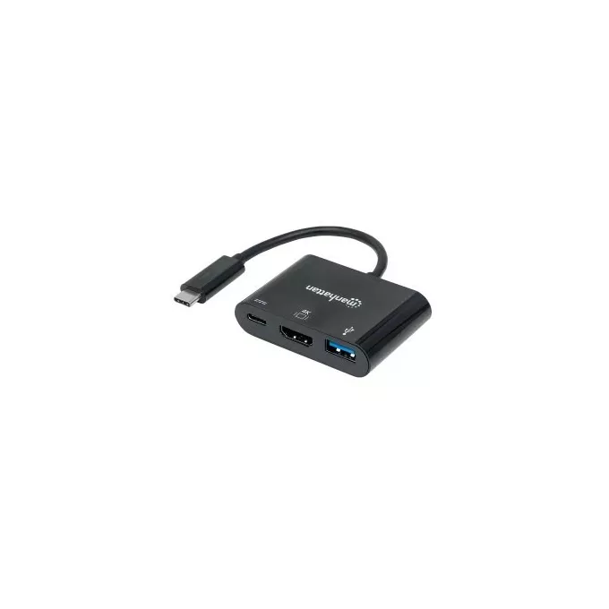 Techly Multiport Adapter USB-C 3.1 na HDMI/USB-A/USB-C