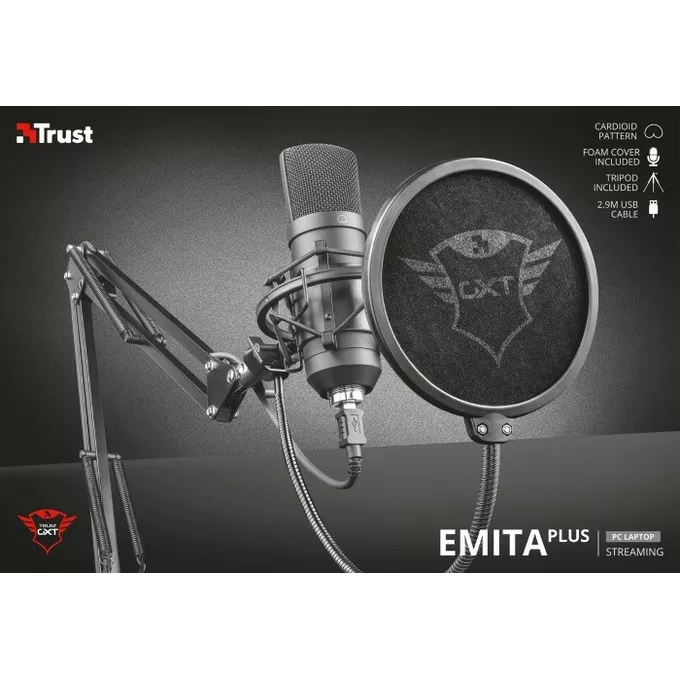 Trust Mikrofon Emita Plus Streaming