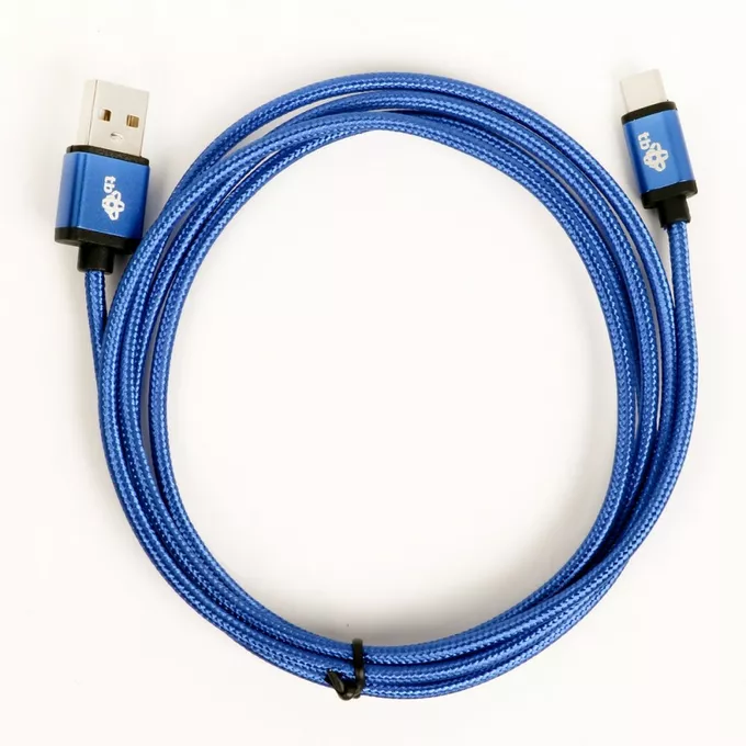 TB Kabel USB-USB C 1.5m niebieski sznurek