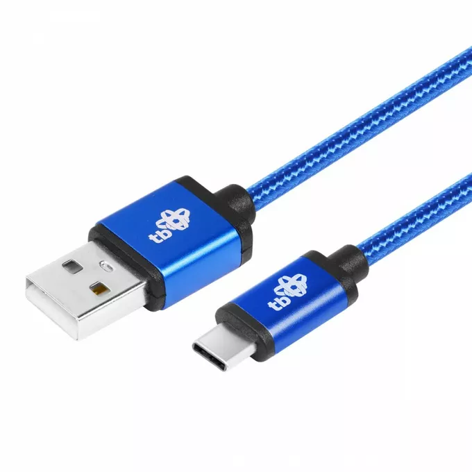 TB Kabel USB-USB C 1.5m niebieski sznurek