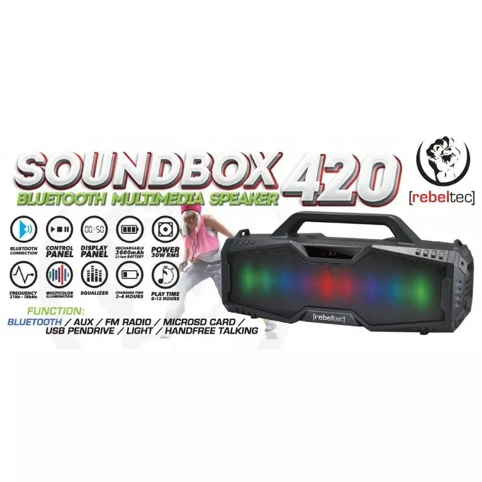 Rebeltec Głośnik Bluetooth SoundBox 420