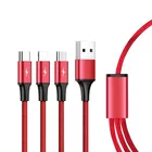 Unitek Kabel ładujący 3-in-1 USB - USB-C/microUSB/Lightning, 1,2m; C4049RD