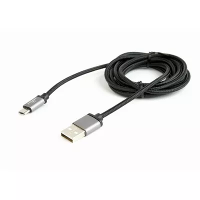 Gembird Kabel Micro USB oplot tekstylny/1.8m/czarny