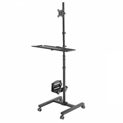 Maclean Stand wózek do monitora CPU na kółkach MC-793