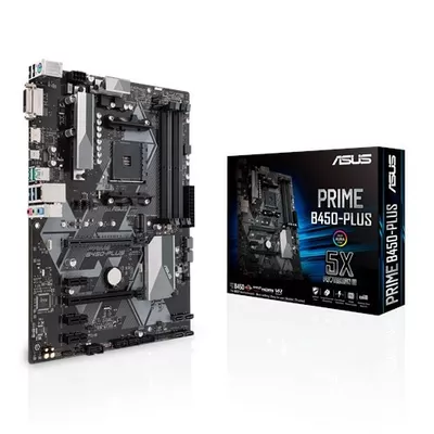 Asus Płyta Główna PRIME B450-PLUS AM4 4DDR4 DVI/HDMI/M.2 ATX