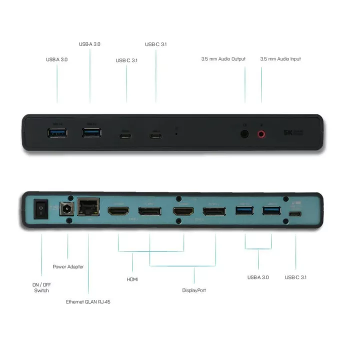 i-tec Stacja dokująca USB 3.0 / USB-C 5K uniwersalna