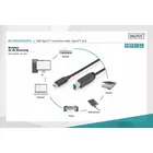 Digitus Kabel połączeniowy USB 3.0 SuperSpeed 5Gbps Typ USB C/B M/M Power Delivery czarny 1.8m
