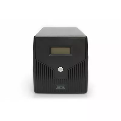 Digitus Zasilacz awaryjny UPS Line-Ineractive LCD, 1000VA/600W, 2x12V/7Ah, AVR, 4xSCHUKO, USB, RS232, RJ45