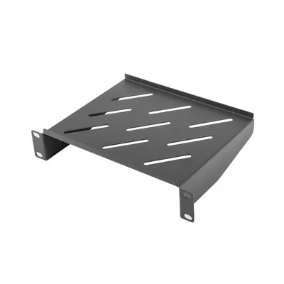Lanberg Półka do szaf 10 cali 1U 254x180mm czarna