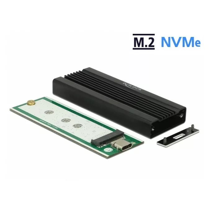 Delock Kieszeń zewnętrzna SSD M.2 NVME USB C 3.1 Gen 2 czarna