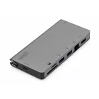 Digitus Stacja dokująca USB Typ C, 8 portów, 4K 30Hz, PD 3.0 HQ aluminiowa