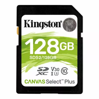 Kingston Karta pamięci SD 128GB Canvas Select Plus R100MB/s