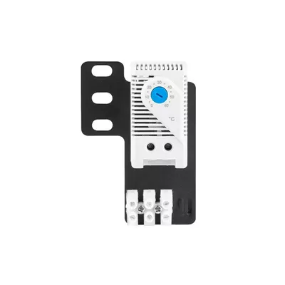 Lanberg Termostat zamykający AK-1505-S 10A Do szaf z uchem montażowym i kostką  elektryczną Szary