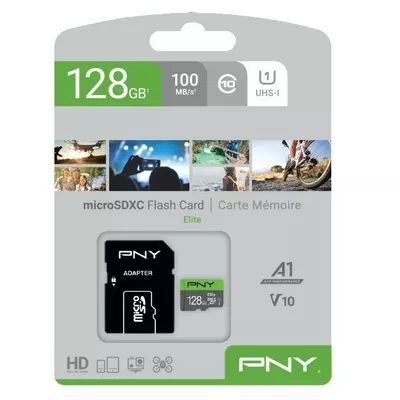 PNY Karta pamięci MicroSDXC 128GB P-SDU128V11100EL-GE