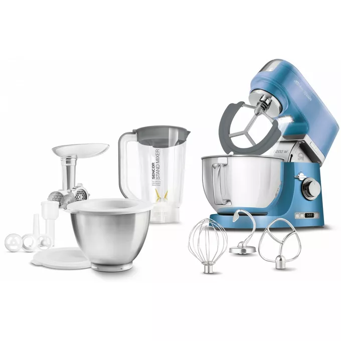 Sencor Robot kuchenny planetarny STM 7872BL moc 1000W Misa 4,5L i 3L