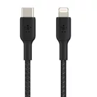Belkin Kabel Braided USB-C Lightning 1m czarny