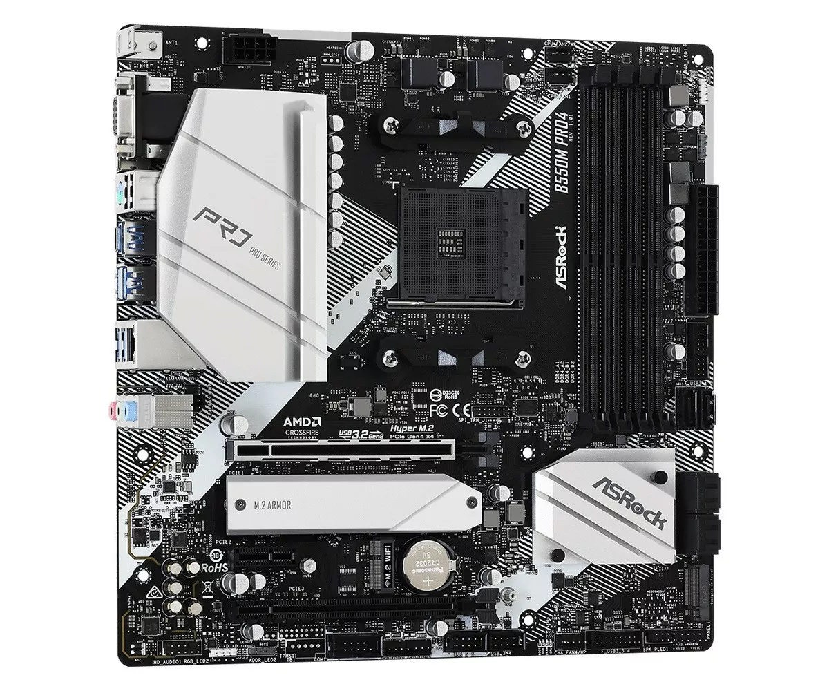 新品未開封 B550M PRO4 ASRock AMD AM4ソケット① ASRock-Plyta-glowna-B550M-Pro4