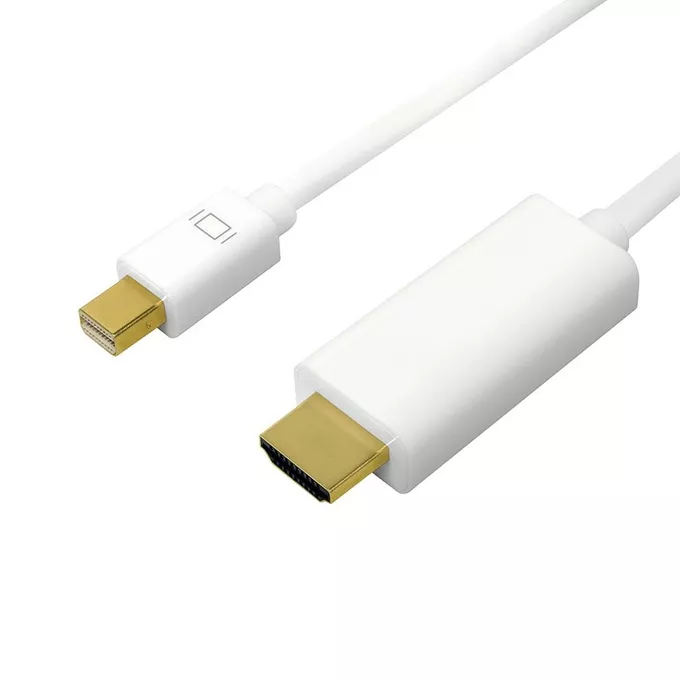LogiLink Kabel mini DisplayPort do HDMI,4K 1m Biały