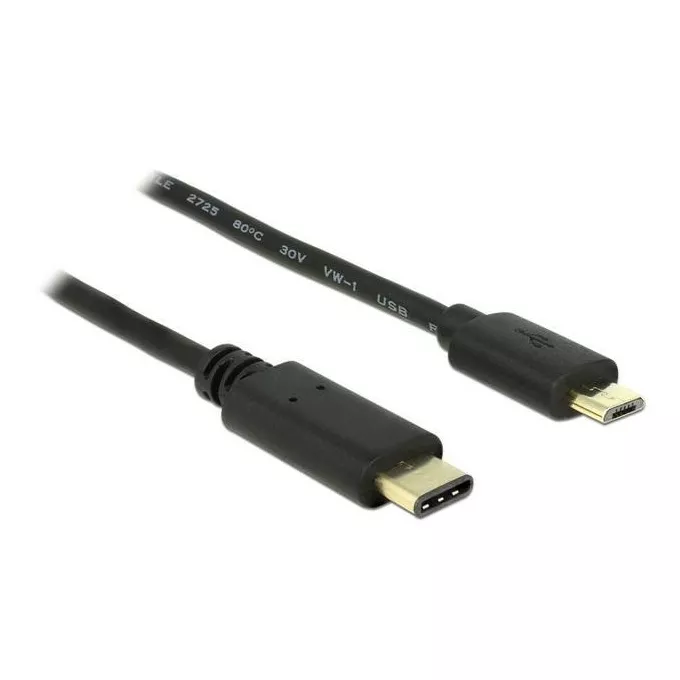 Delock Kabel USB-C(M)-&gt;USB MICRO(M) 2.0 2M czarny