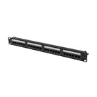 Lanberg Patchpanel 24 port 1U KAT6A PPUA-1024-B Czarny