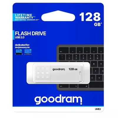 GOODRAM Pendrive UME2 128GB USB 2.0 Biały