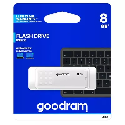 GOODRAM Pendrive UME2  8GB USB 2.0 Biały