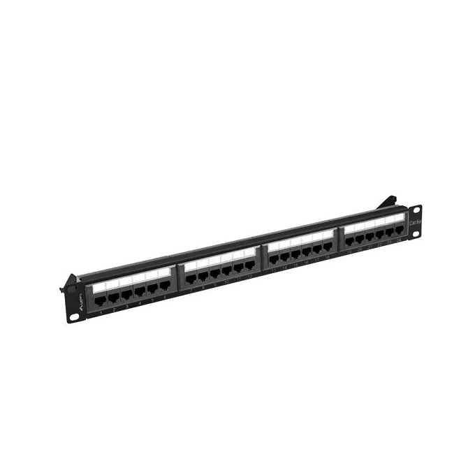 Lanberg Patchpanel 24 port 1U KAT6A PPUA-1024-B Czarny