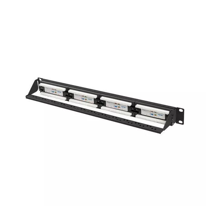 Lanberg Patchpanel 24 port 1U KAT6A PPUA-1024-B Czarny