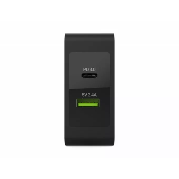 Ładowarka sieciowa USB-C 45W PD + USB QC 3.0 (z kablem USB-C)