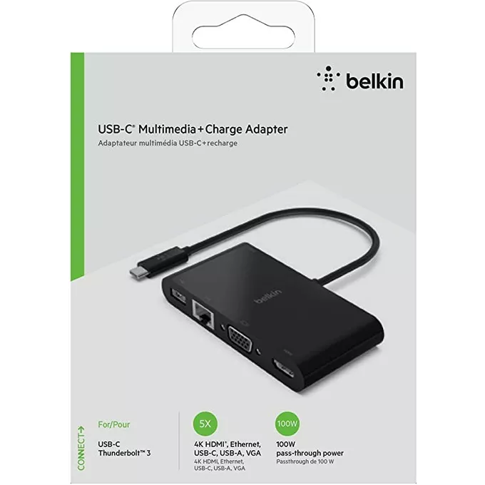 Belkin USB-C Mutimedia +Charge Adapter