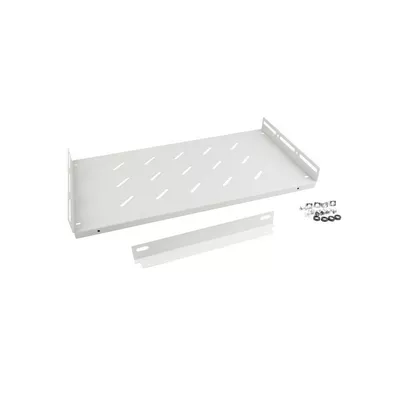 Lanberg Półka do szaf 19cali 1U 27cm/120kg szary AK-1014-S