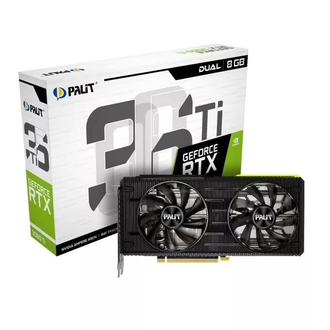 Palit Karta graficzna GeForce RTX 3060 Ti Dual 8GB GDDR6 256bit 3DP/HDMI