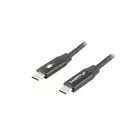 Lanberg Kabel USB-C M/M 2.0 CA-CMCM-40CU-0005-BK Czarny 0.5m