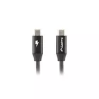 Lanberg Kabel USB-C M/M 2.0 CA-CMCM-40CU-0018-BK Czarny 1.8m