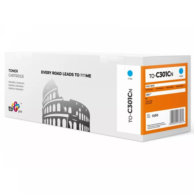 TB Print Toner do OKI C301 TO-C301CN CY 100% nowy