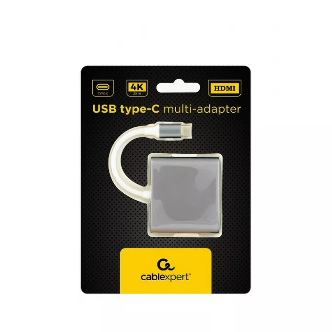 Gembird Adapter USB typ C szary