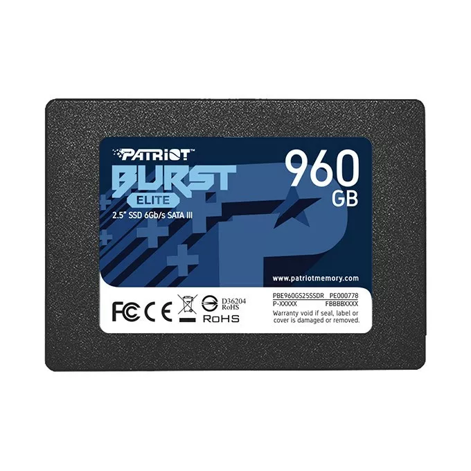 Patriot SSD 960GB Burst Elite 450/320MB/s SATA III 2.5