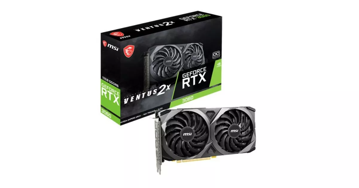 MSI GeForce RTX 3060 VENTUS 2X 中古 中古 MSI GeForce RTX 3060 VENTUS 2X 12G OC (RTX3060 12GB) 144777