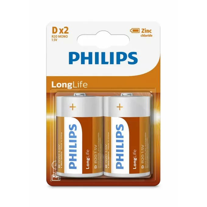 Philips Bateria R20 1.5V (2 SZT BLISTER)