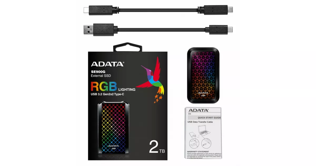 Adata Dysk SSD External SE900 2TB RGB